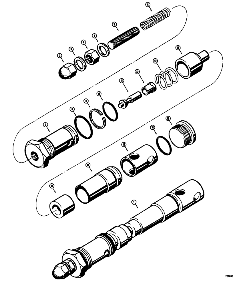 Схема запчастей Case W26B - (460) - L52924 AND L52925 LOADER CONTORL VALVES L32005 MAIN RELIEF VALVE (08) - HYDRAULICS