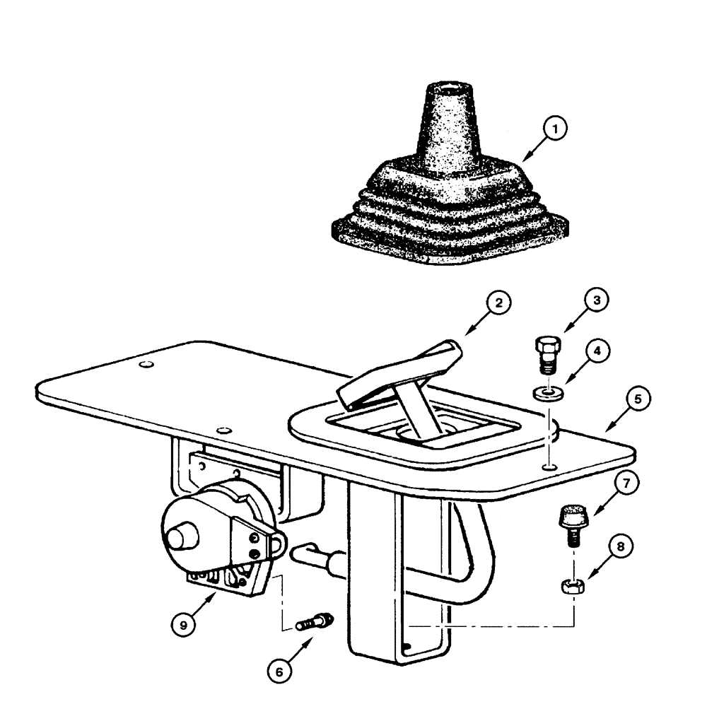 Схема запчастей Case 865 - (06.03[00]) - INCHING PEDAL (06) - POWER TRAIN