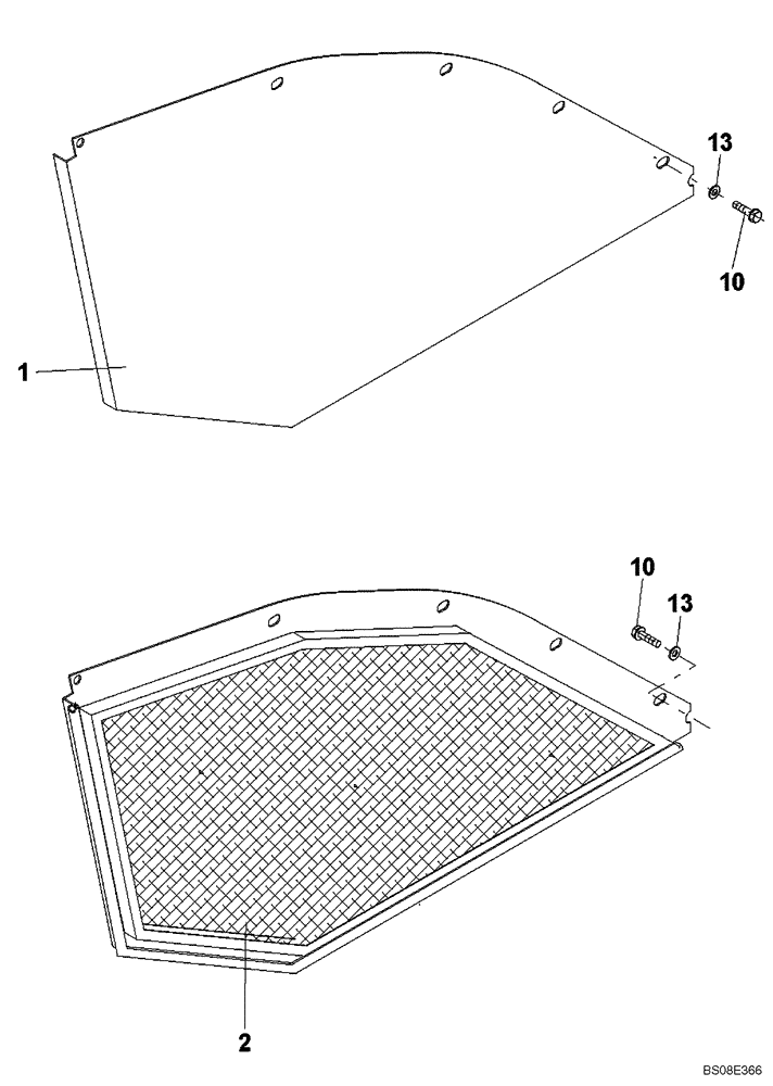 Схема запчастей Case SV208 - (09-67[01]) - FENDERS (GROUP 210) (ND137761) (09) - CHASSIS/ATTACHMENTS