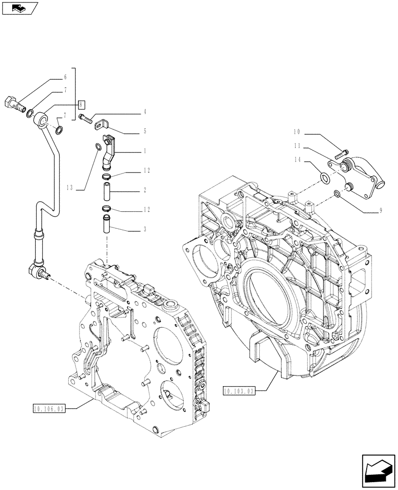 Схема запчастей Case F4HFE613T A005 - (10.101.03) - BREATHER - ENGINE (504225957) (10) - ENGINE