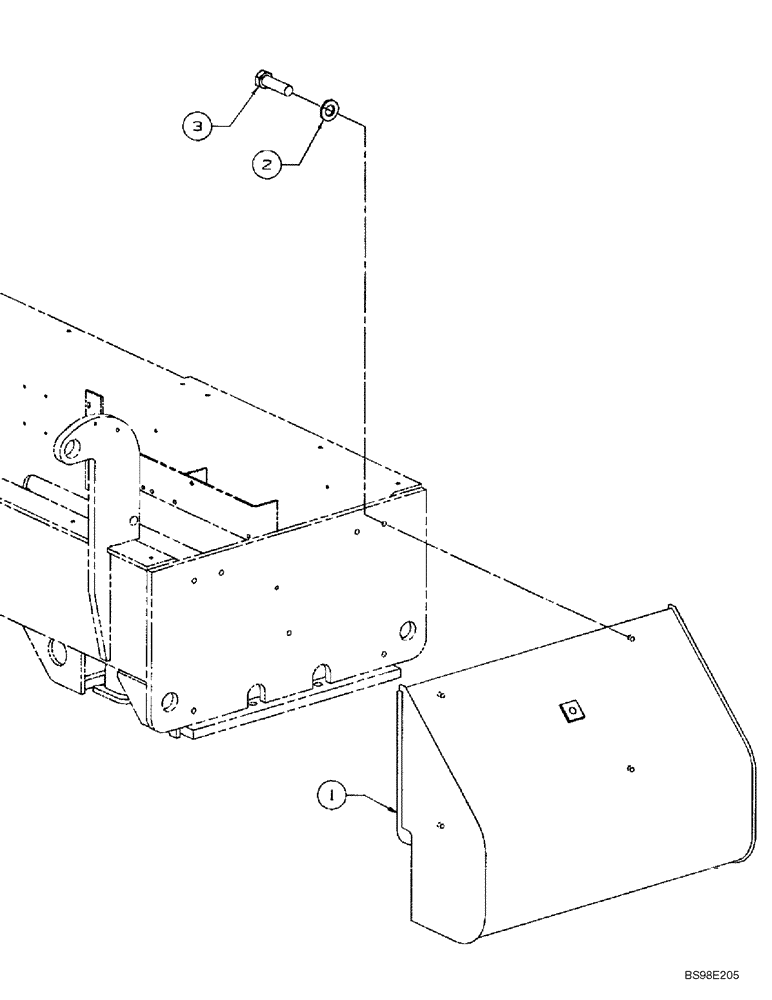 Схема запчастей Case 688G - (9-50) - COUNTERWEIGHT (ALL 686G MODELS; BSN 686GXR JFE0001848; 688G JFE0003613) (09) - CHASSIS/ATTACHMENTS