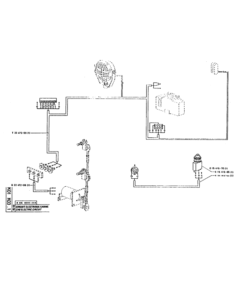 Схема запчастей Case 160CL - (247) - CAB ELECTRIC CIRCUIT (06) - ELECTRICAL SYSTEMS