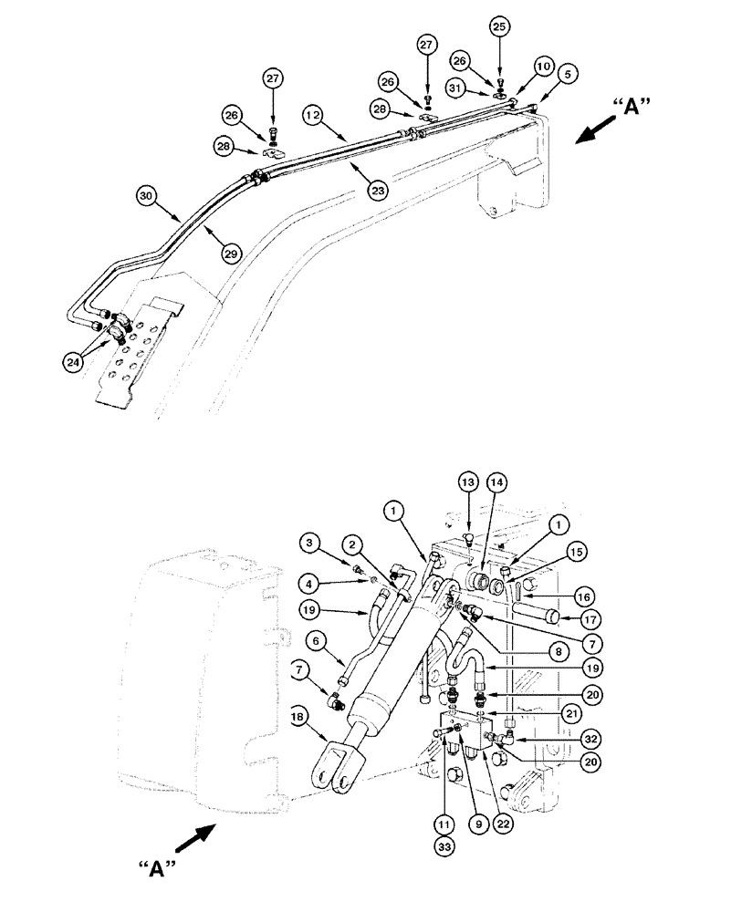 Схема запчастей Case 865 DHP - (8-050) - SCARIFIER HYDRAULIC CIRCUIT (08) - HYDRAULICS