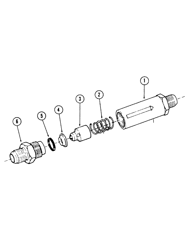 Схема запчастей Case 40BLC - (344) - CHECK VALVE, (USED WITH ROTARY CUTTER) (18) - ATTACHMENT ACCESSORIES