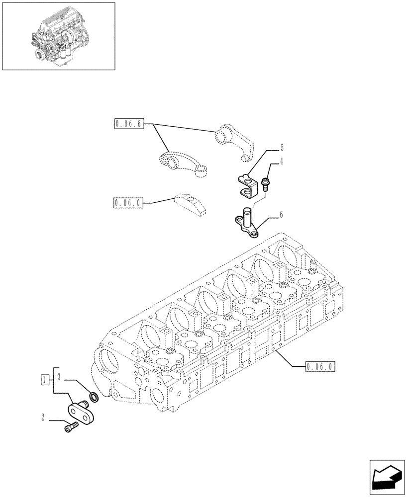 Схема запчастей Case F3AE0684L E906 - (0.37.0[01]) - ENGINE EXHAUST BRAKE (504053957) 