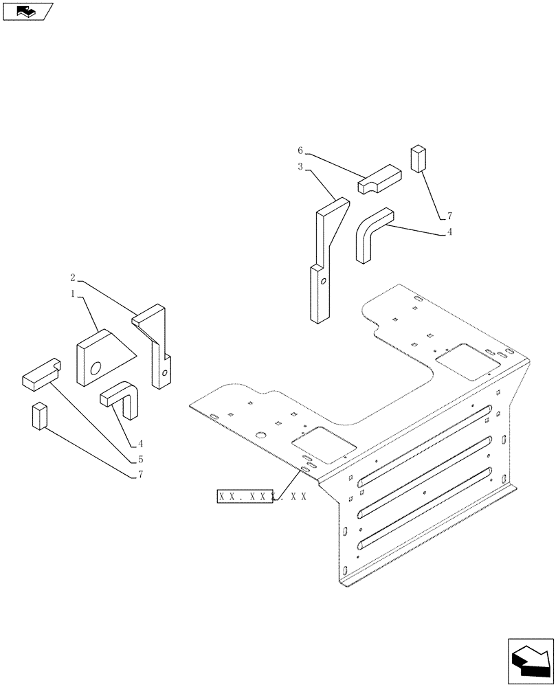 Схема запчастей Case SR175 - (90.160.CK[04]) - SEAL PACKAGE (SR175-TV380) (90) - PLATFORM, CAB, BODYWORK AND DECALS