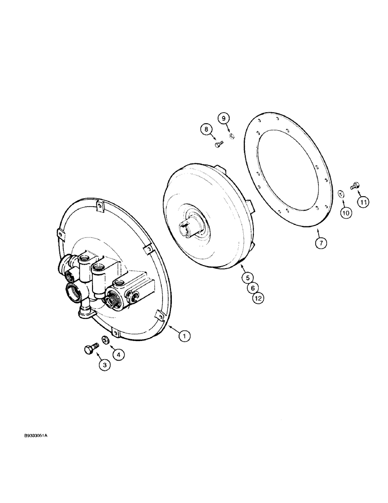 Схема запчастей Case 580SK - (6-08) - TORQUE CONVERTER MOUNTING (06) - POWER TRAIN