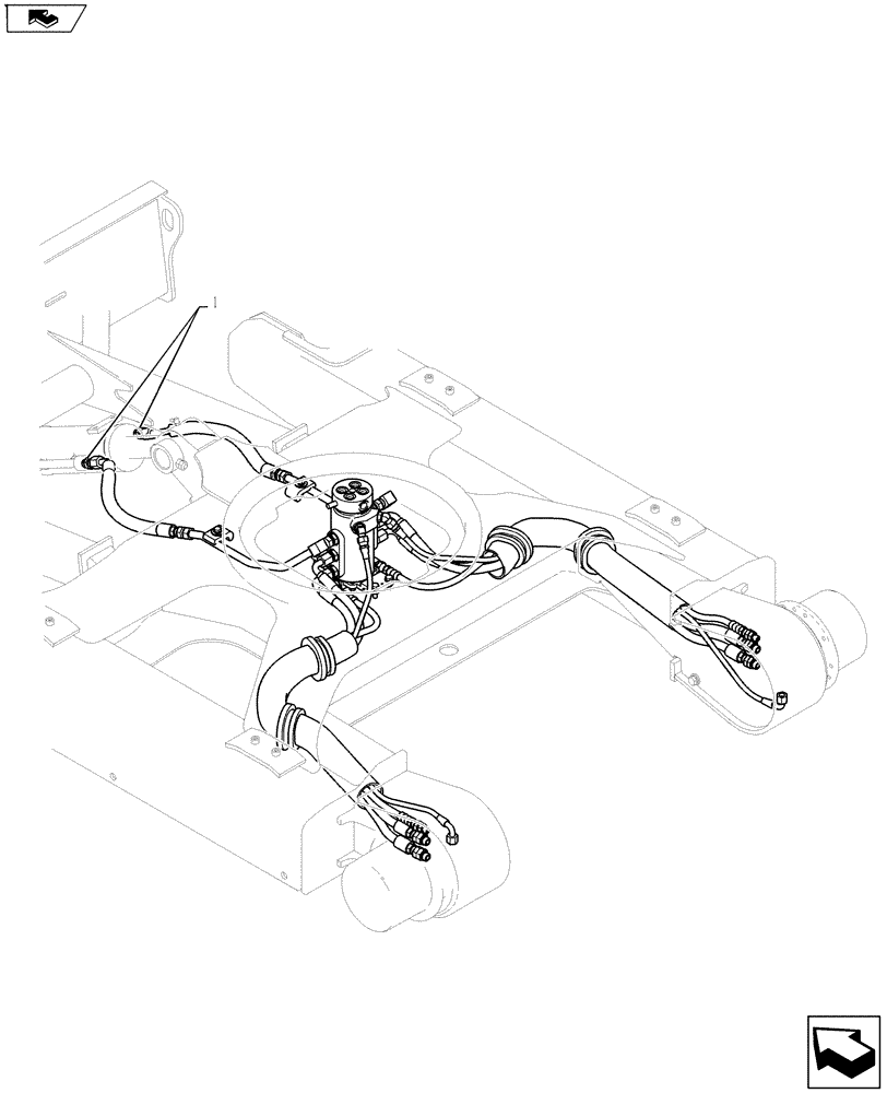 Схема запчастей Case CX27B ASN - (35.702.09) - HYD LINES, CYLINDER (35) - HYDRAULIC SYSTEMS