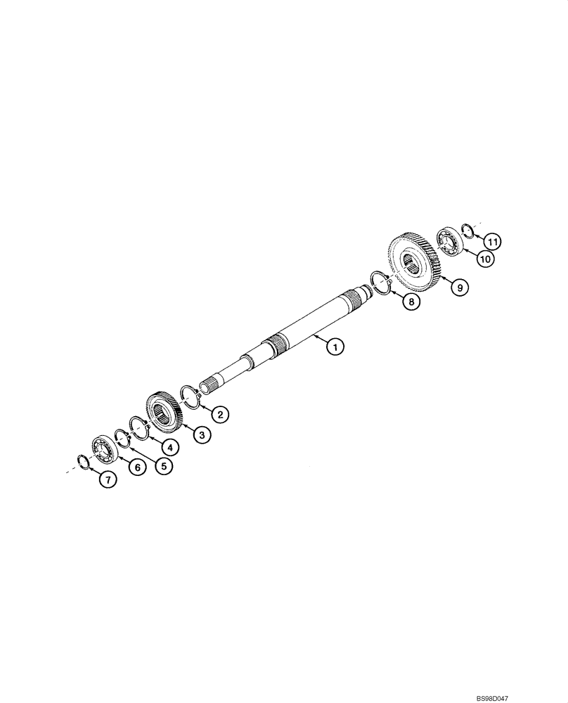 Схема запчастей Case 590SM - (06-31) - TRANSMISSION ASSY, POWERSHIFT - CLUTCH, PUMP DRIVE (06) - POWER TRAIN