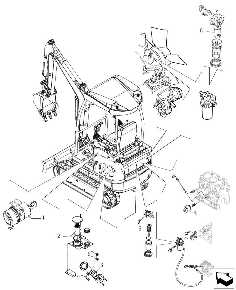 Схема запчастей Case CX16B - (0.000[00]) - MAINTENANCE PARTS (05) - SERVICE & MAINTENANCE