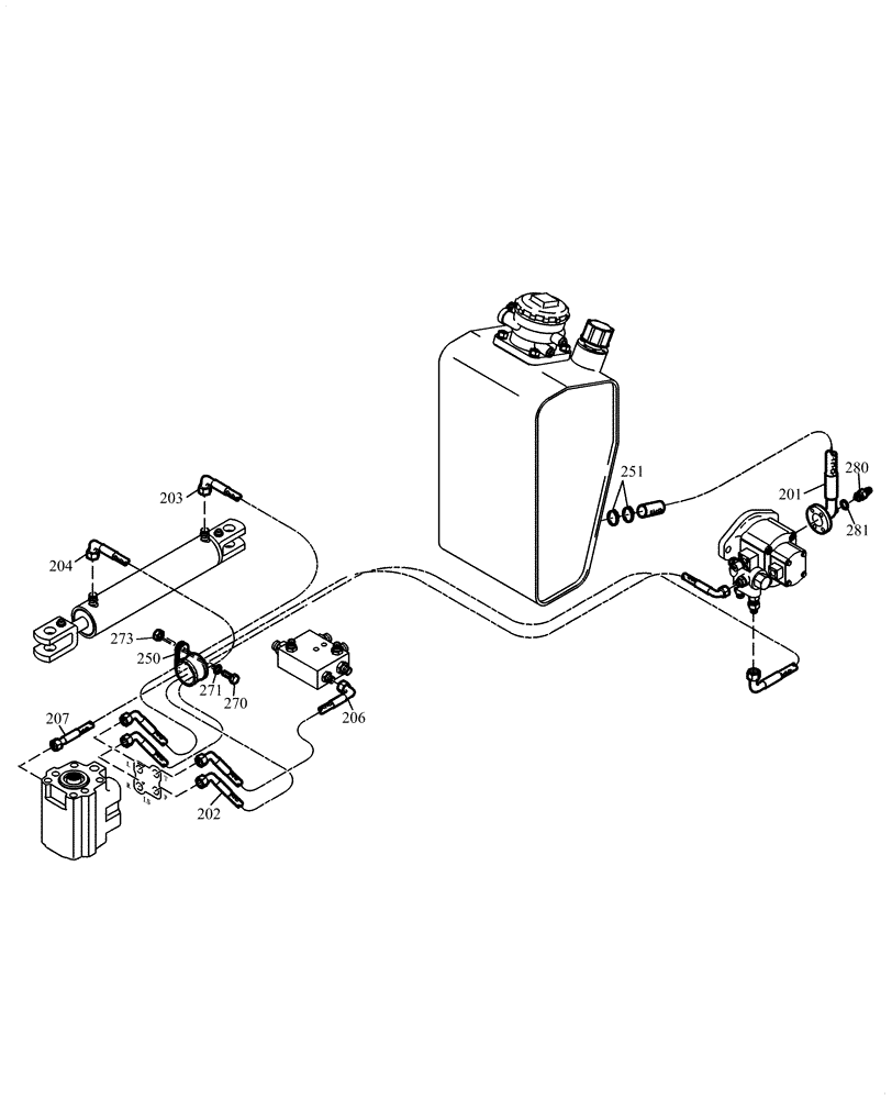 Схема запчастей Case 21E - (20.530 [2991640000]) - HYDRAULIC SYSTEM STEERING (35) - HYDRAULIC SYSTEMS