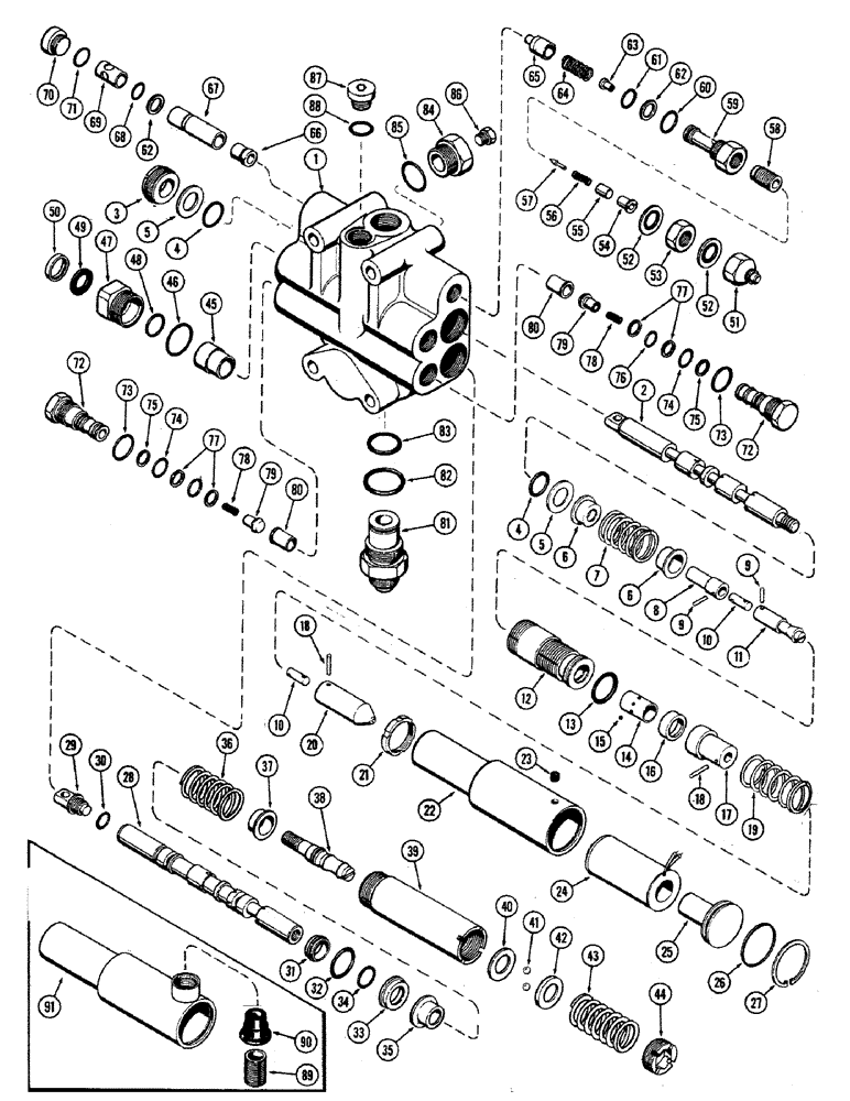 Схема запчастей Case 680CK - (120) - L11777 VALVE, WITH RETURN TO DIG FEATURE 