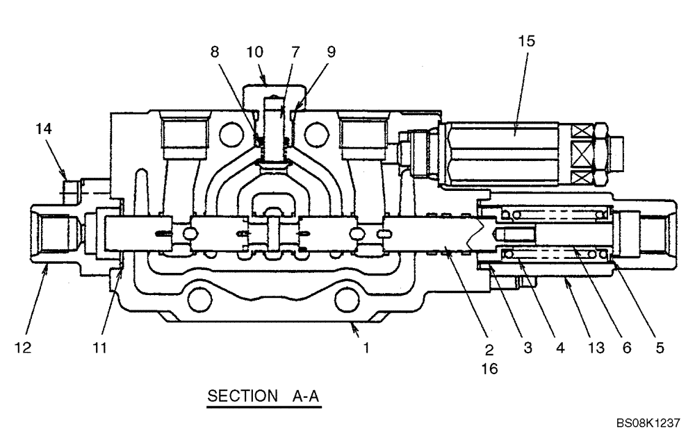 Схема запчастей Case CX27B BTW - (07-003) - VALVE ASSY, CONTROL (DOZER) (PM30V00039F1, PM30V00039F2) (35) - HYDRAULIC SYSTEMS