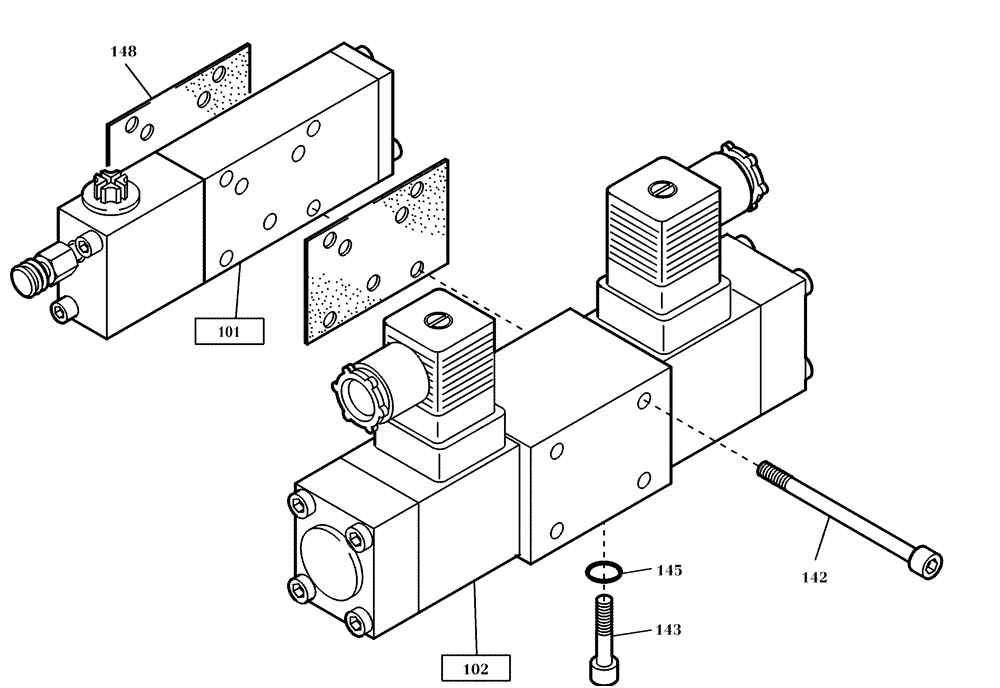 Схема запчастей Case 321D - (23.010[001]) - HYDRAULIC SYSTEM VALVES INCH VALVE (S/N 591052-UP) No Description