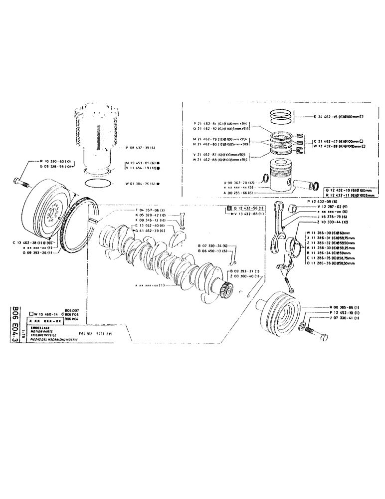 Схема запчастей Case LC80 - (025) - MOTION PARTS 