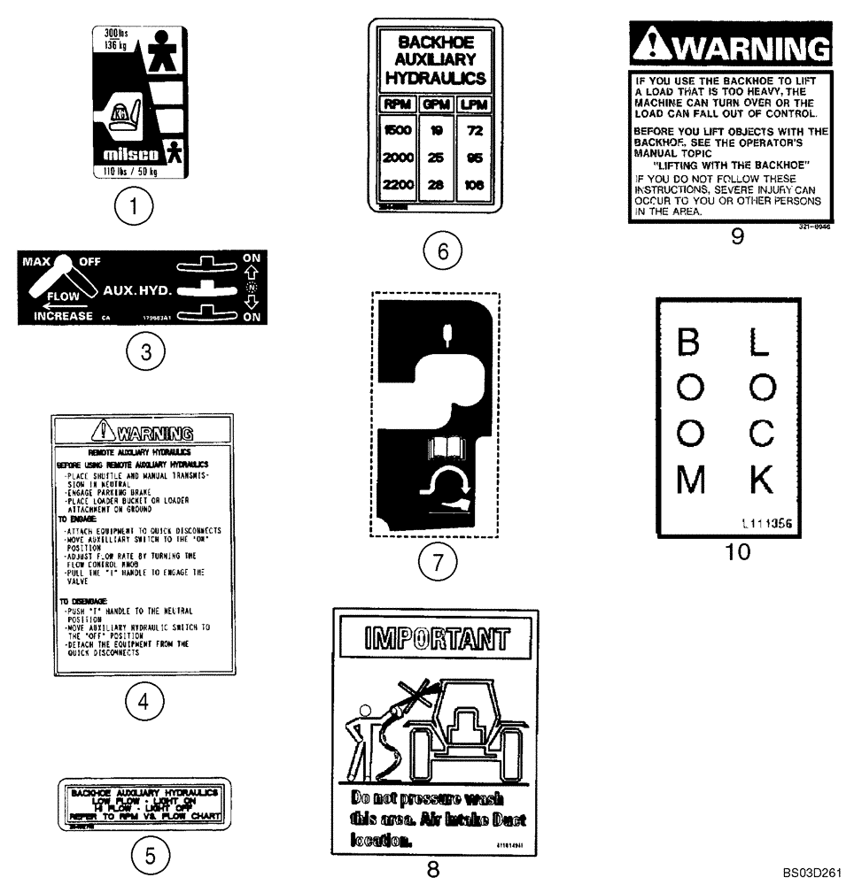 Схема запчастей Case 580M - (09-78) - DECALS (09) - CHASSIS/ATTACHMENTS