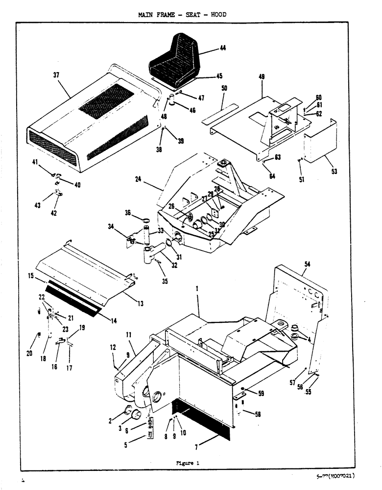 Схема запчастей Case DAVIS - (04) - MAIN FRAME, SEAT, HOOD 