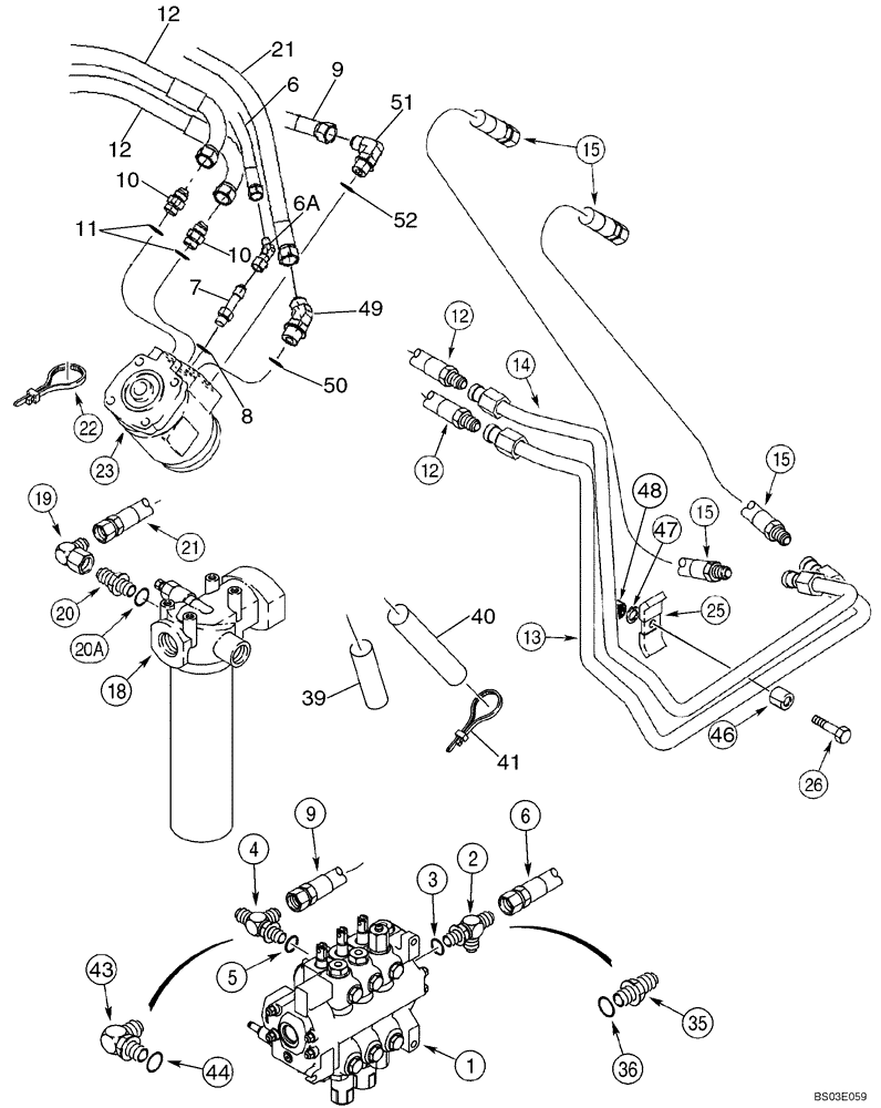 Схема запчастей Case 590SM - (05-02) - HYDRAULICS - STEERING (05) - STEERING