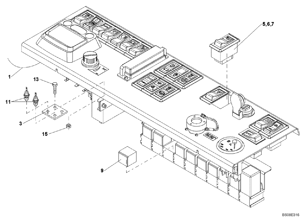 Схема запчастей Case SV210 - (04-16[01]) - ELECTRICAL - ANTI-SLIP CONTROL (GROUP 418) (ND139599) DDDSV210NANTB2008 AND AFTER (04) - ELECTRICAL SYSTEMS