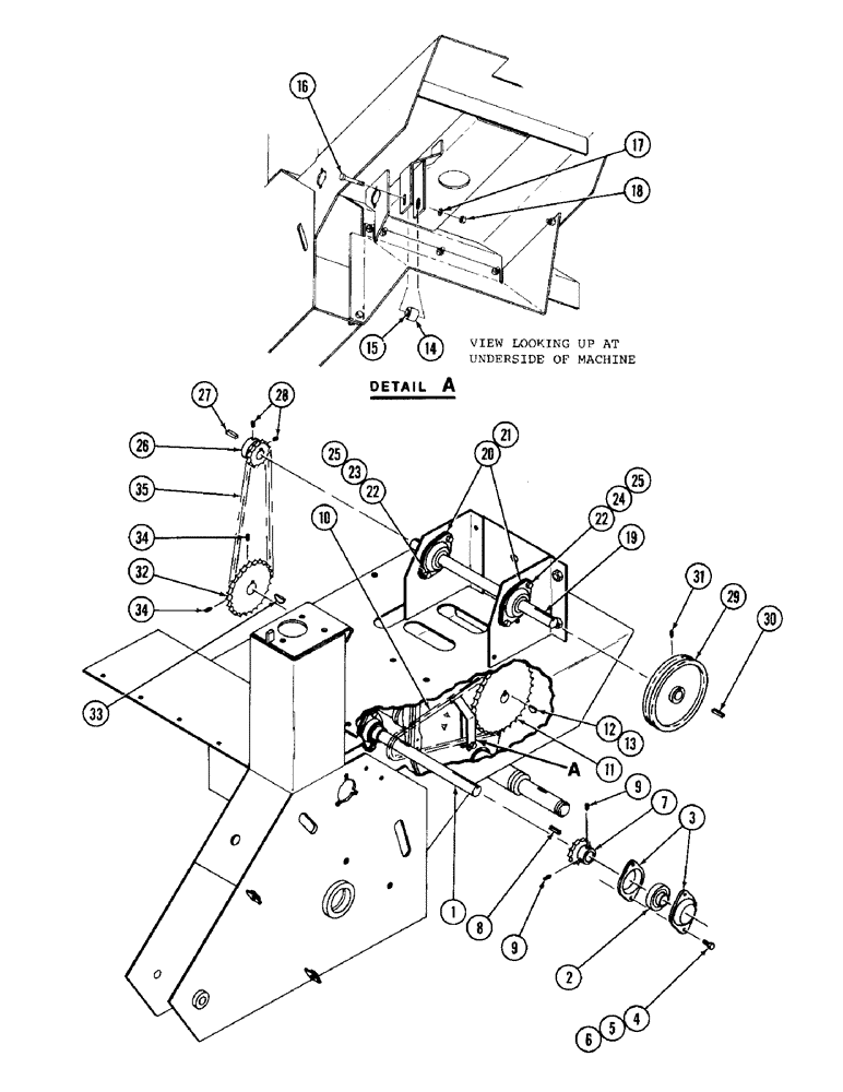 Схема запчастей Case 70 - (06) - DRIVE CHAINS, SPROCKETS, SHEAVES 