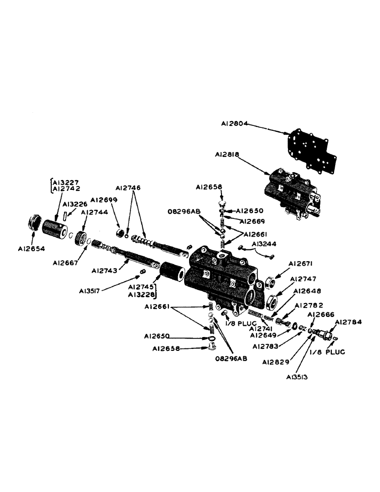 Схема запчастей Case W9 - (082) - SELECTOR VALVE (06) - POWER TRAIN