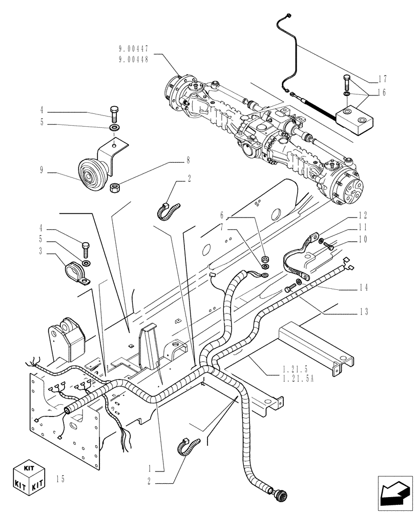 Схема запчастей Case TX842 - (1.75.2[01]) - ELECTRIC COMPONENTS (55) - ELECTRICAL SYSTEMS