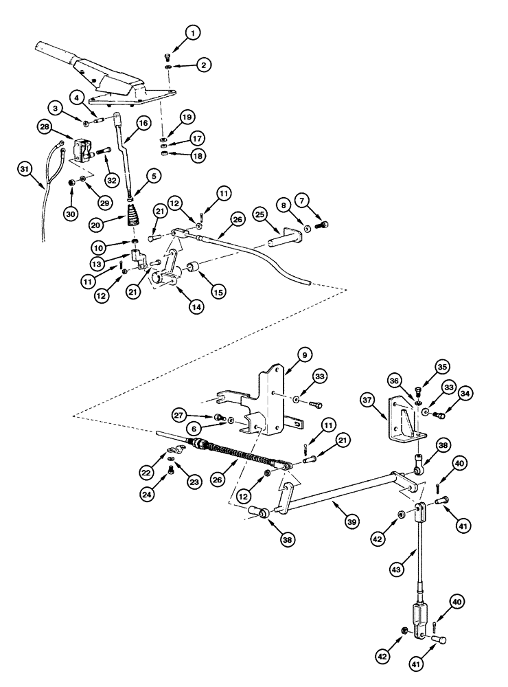 Схема запчастей Case 865 - (07.01[00]) - PARKING BRAKE ASSEMBLY (07) - BRAKES