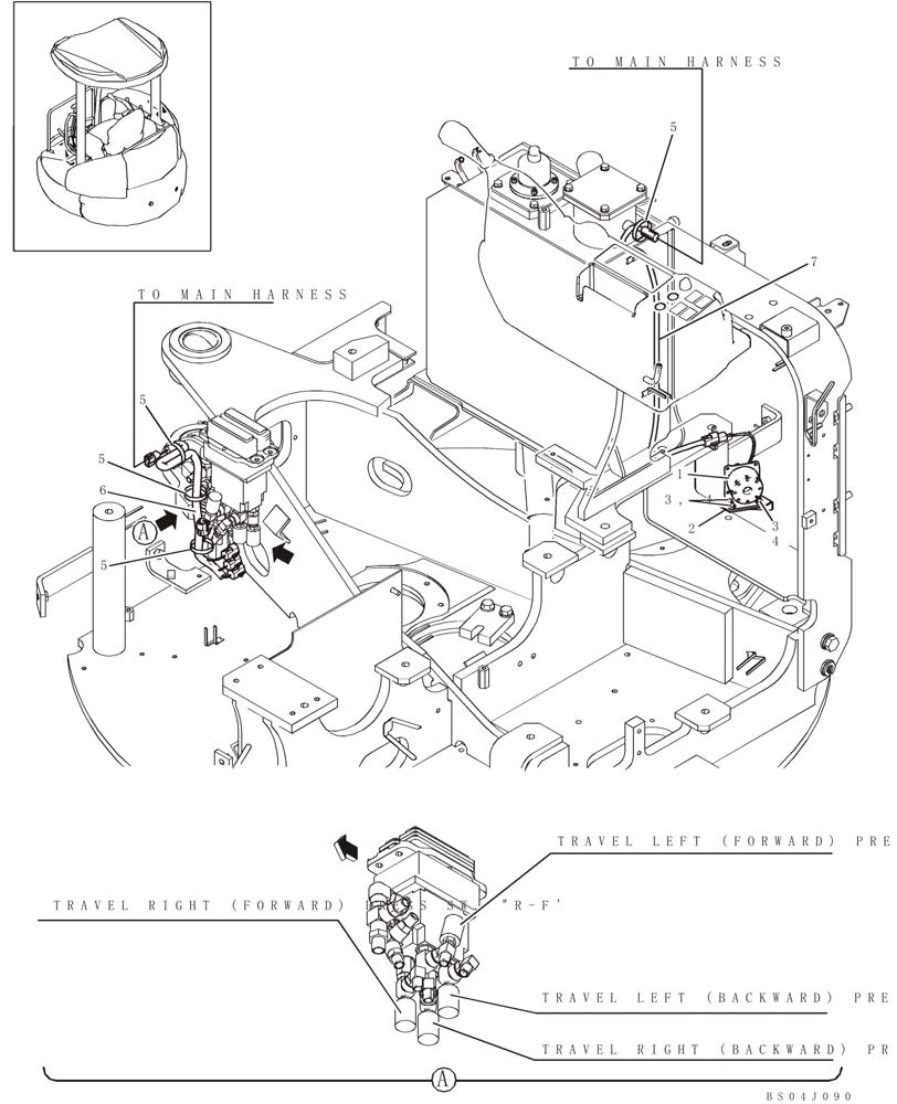 Схема запчастей Case CX36B - (810-17[1]) - TRAVEL ALARM (55) - ELECTRICAL SYSTEMS