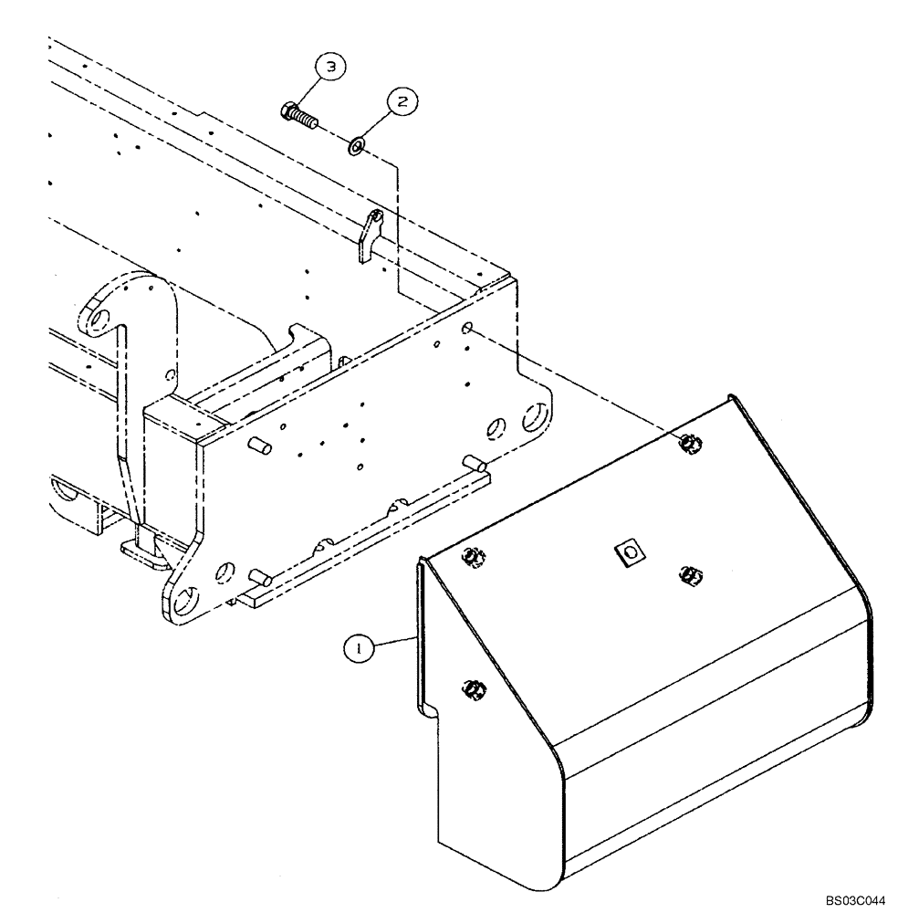 Схема запчастей Case 688G - (9-50A) - COUNTERWEIGHT (ASN 686GXR JFE0001847; 688G JFE0003612) (09) - CHASSIS/ATTACHMENTS