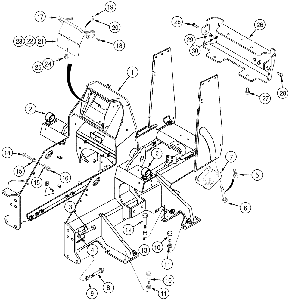 Схема запчастей Case 750H - (09-08) - FRAME, MAIN (09) - CHASSIS