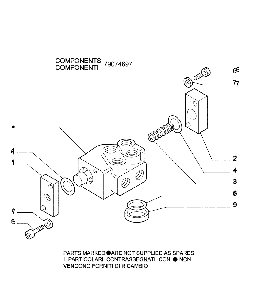 Схема запчастей Case 1850K - (9.478[06]) - HYDRAULIC FUNCTION - PAT- OPTIONAL CODE 784341001 (19) - OPTIONS