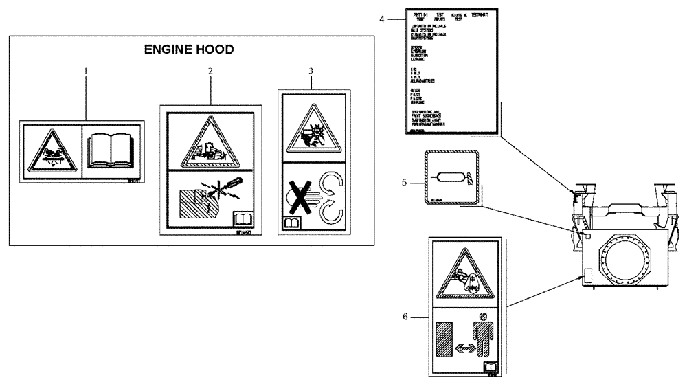 Схема запчастей Case 325 - (6.790A[01]) - ACCESSORIES - DECALS EUROPE TYPE (13) - Electrical System / Decals