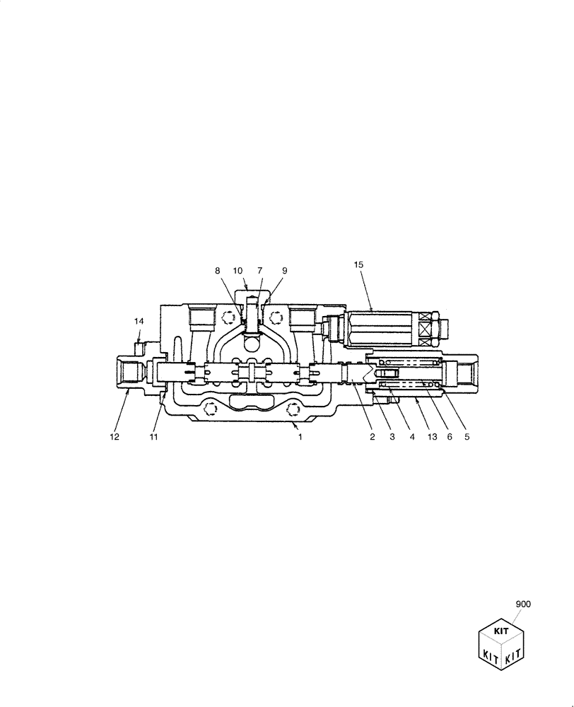 Схема запчастей Case CX27B - (HC013-01[1]) - HYDRAULIC CONTROL VALVE - COMPONENTS (BUCKET) (35) - HYDRAULIC SYSTEMS