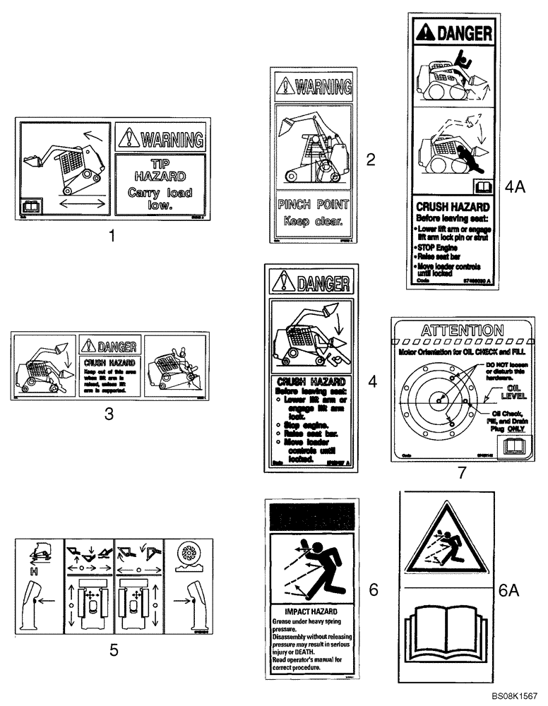 Схема запчастей Case 440CT - (09-44A) - DECAL (440CT) (09) - CHASSIS