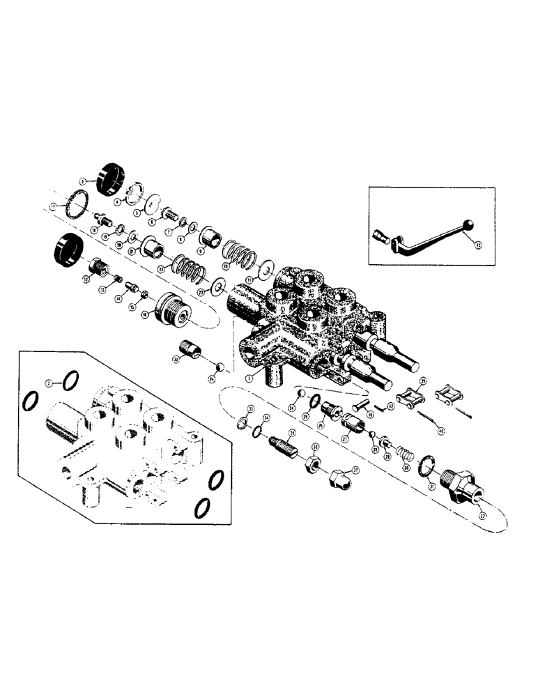 Схема запчастей Case 320 - (096) - * 38256 HYDRAULIC CONTROL VALVE (07) - HYDRAULIC SYSTEM