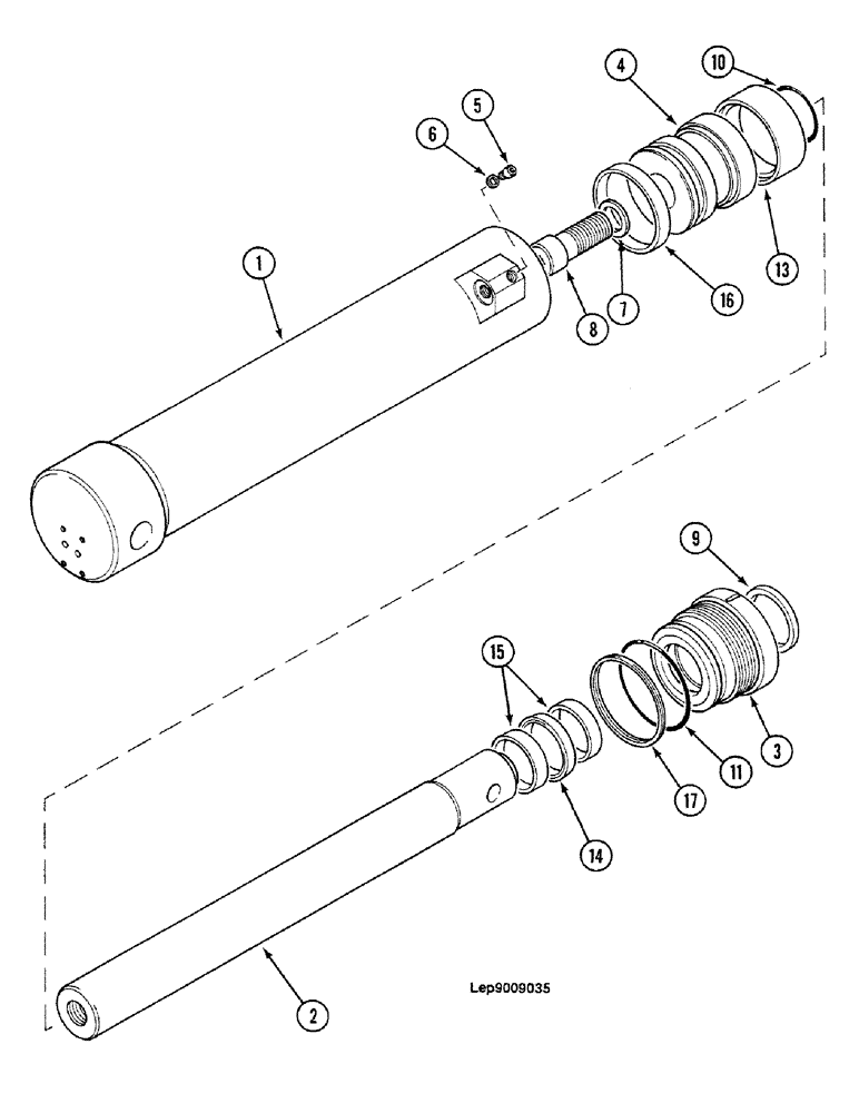 Схема запчастей Case 688C - (8G-078) - ADJUSTABLE BOOM (ADJUSTING CYLINDER), IDENTIFICATION LETTER : L- (07) - HYDRAULIC SYSTEM