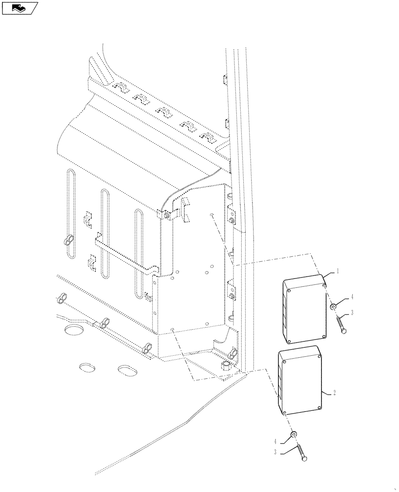 Схема запчастей Case CX235C SR - (55.512.01) - CONTROLLER (55) - ELECTRICAL SYSTEMS