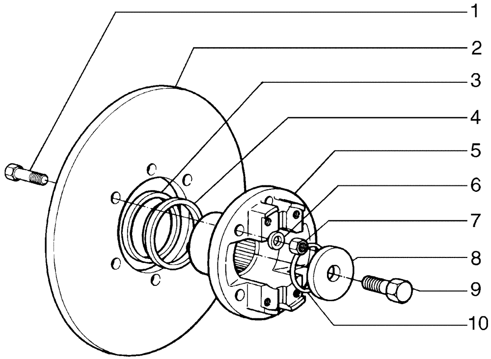 Схема запчастей Case 865B - (07-01[02]) - PARKING BRAKE - (DIRECT DRIVE) (07) - BRAKES