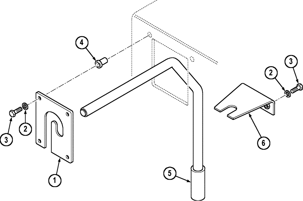 Схема запчастей Case 788 - (09D-22) - UPPERSTRUCTURE SWING LOCKING CONTROL 788P / 788PSU (05.1) - UPPERSTRUCTURE CHASSIS/ATTACHMENTS