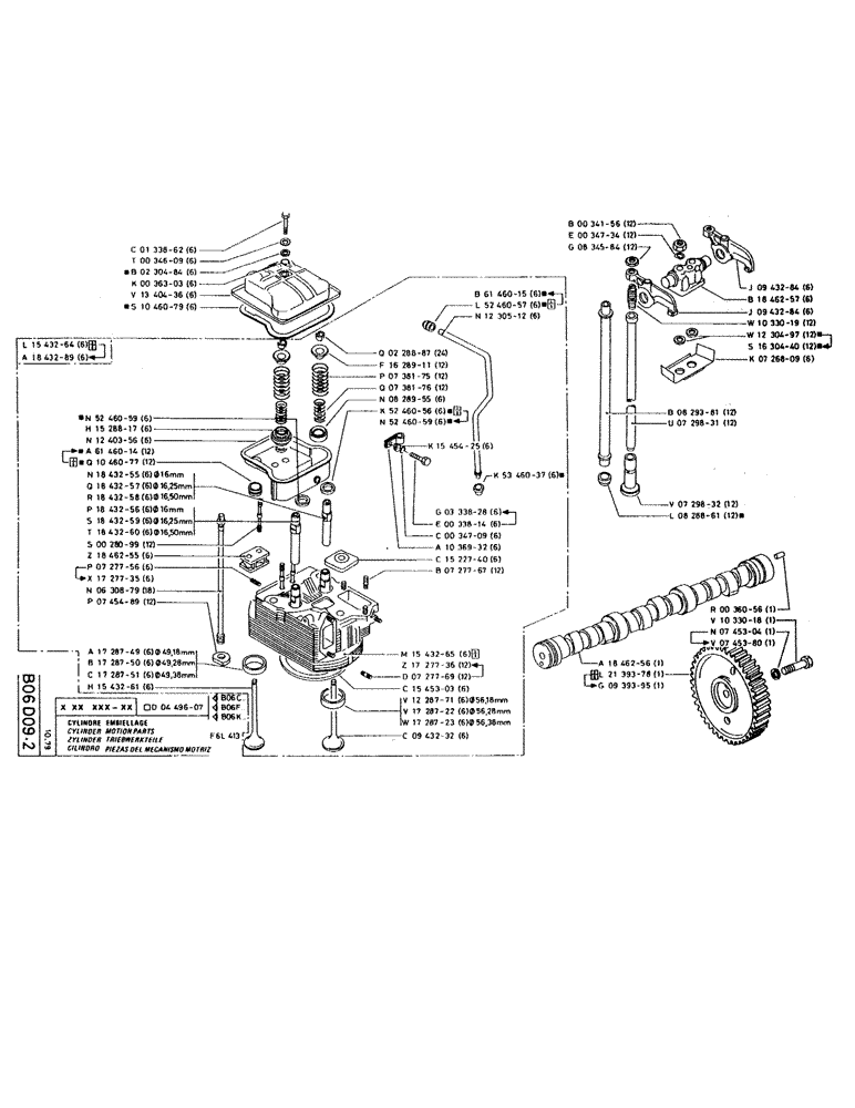 Схема запчастей Case RC200 - (023) - CYLINDER MOTIONPARTS 