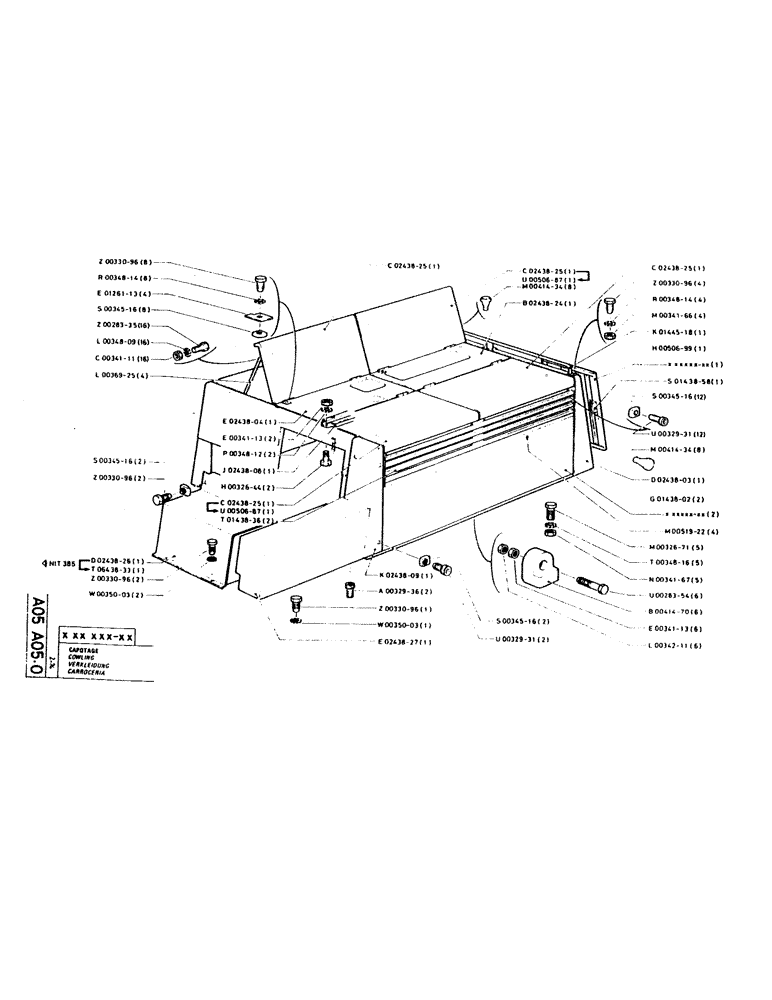 Схема запчастей Case GC120 - (003) - COWLING 