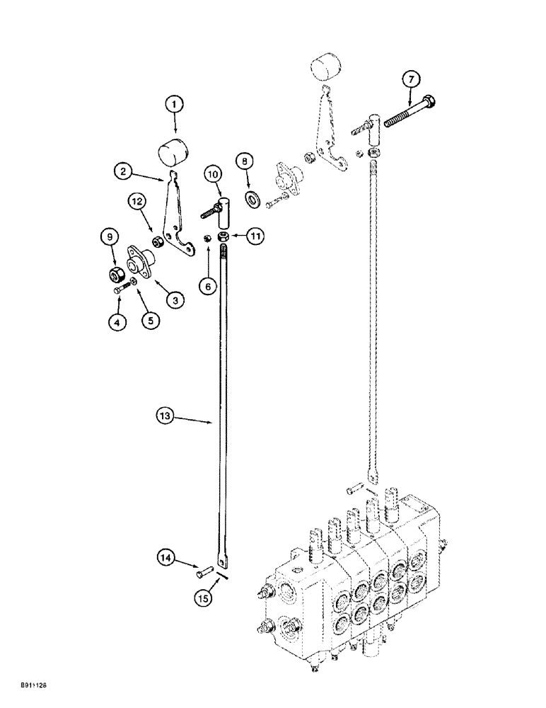 Схема запчастей Case 560 - (5-04) - REAR STEERING CONTROLS (05) - STEERING