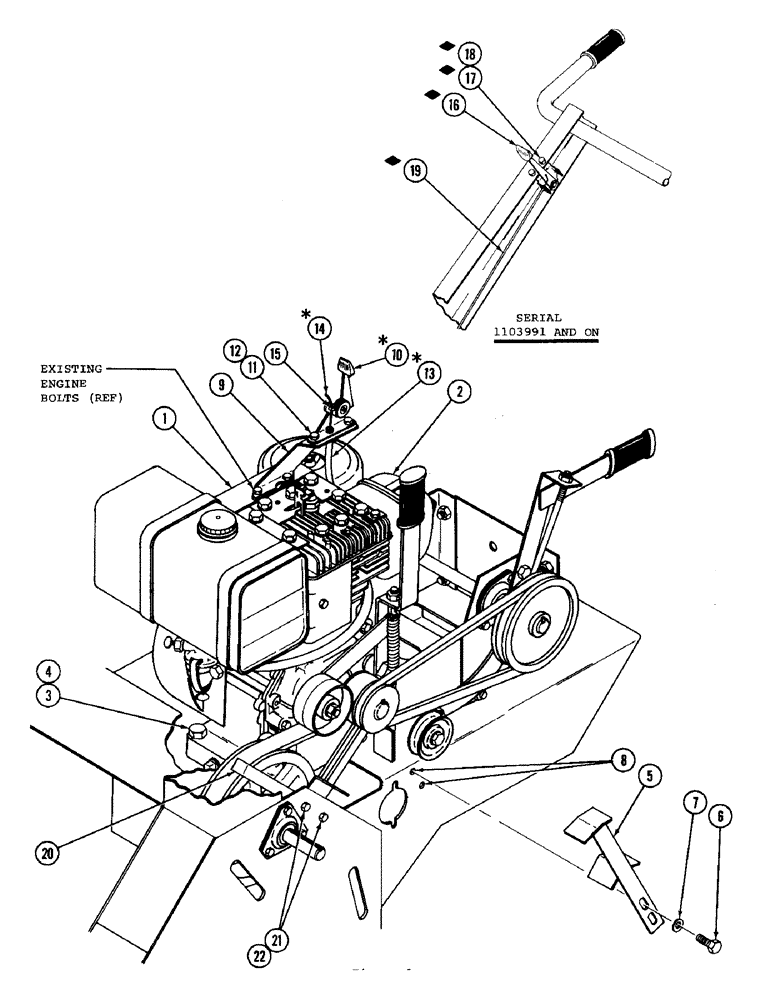 Схема запчастей Case 70 - (14) - ENGINE, THROTTLE CONTROL 