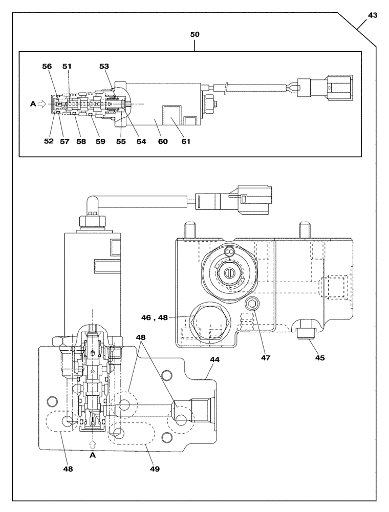 Схема запчастей Case CX210C NLC - (35.350.06) - HIGH PRESSURE PUMP - SOLENOID VALVE - STANDARD (35) - HYDRAULIC SYSTEMS