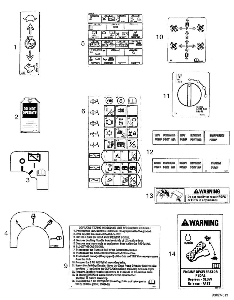 Схема запчастей Case 750K - (09-47) - DECALS - CANADIAN FRENCH (09) - CHASSIS/ATTACHMENTS