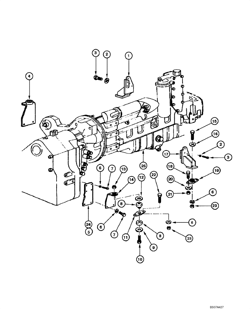 Схема запчастей Case 865 VHP - (02.01[00]) - ENGINE - MOUNTING (02) - ENGINE