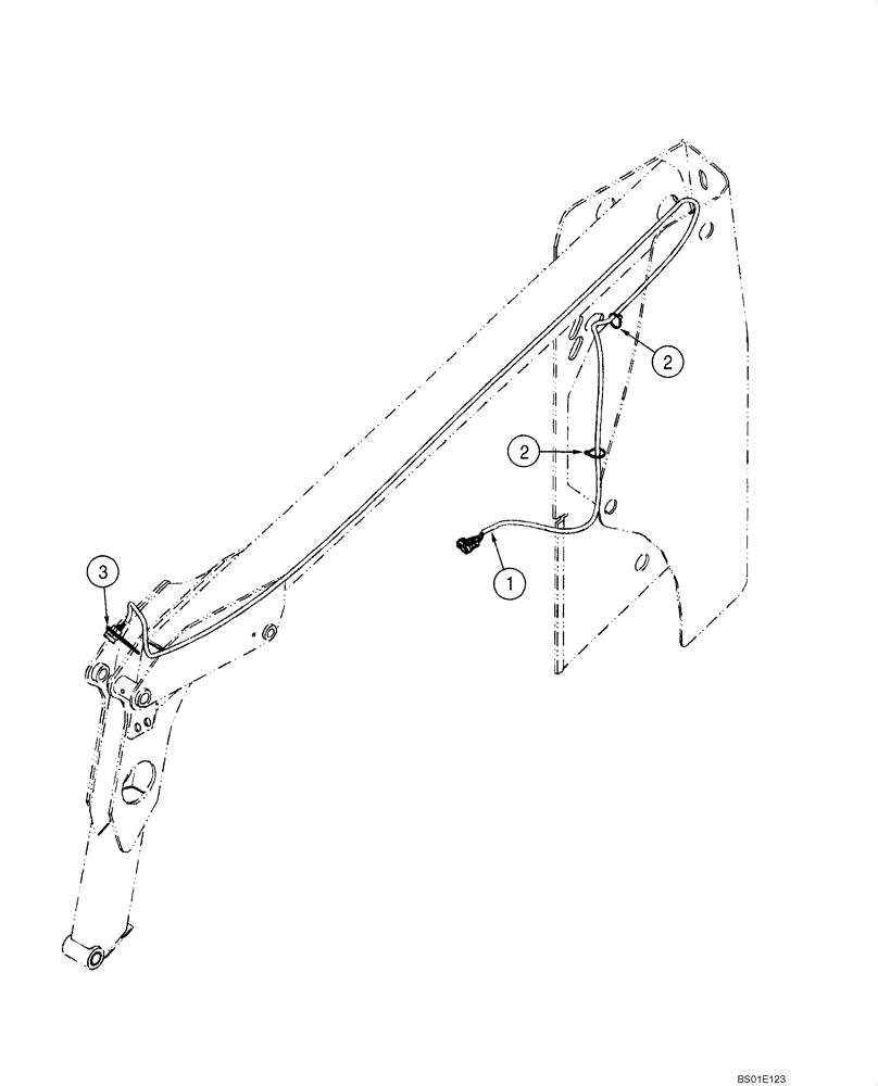 Схема запчастей Case 60XT - (04-19) - ELECTRIC, AUXILIARY - FRONT (04) - ELECTRICAL SYSTEMS