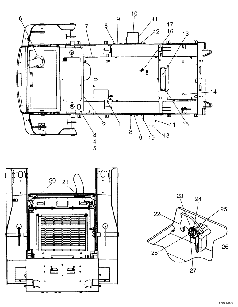 Схема запчастей Case 440CT - (09-10A) - CHASSIS (440CT) (09) - CHASSIS