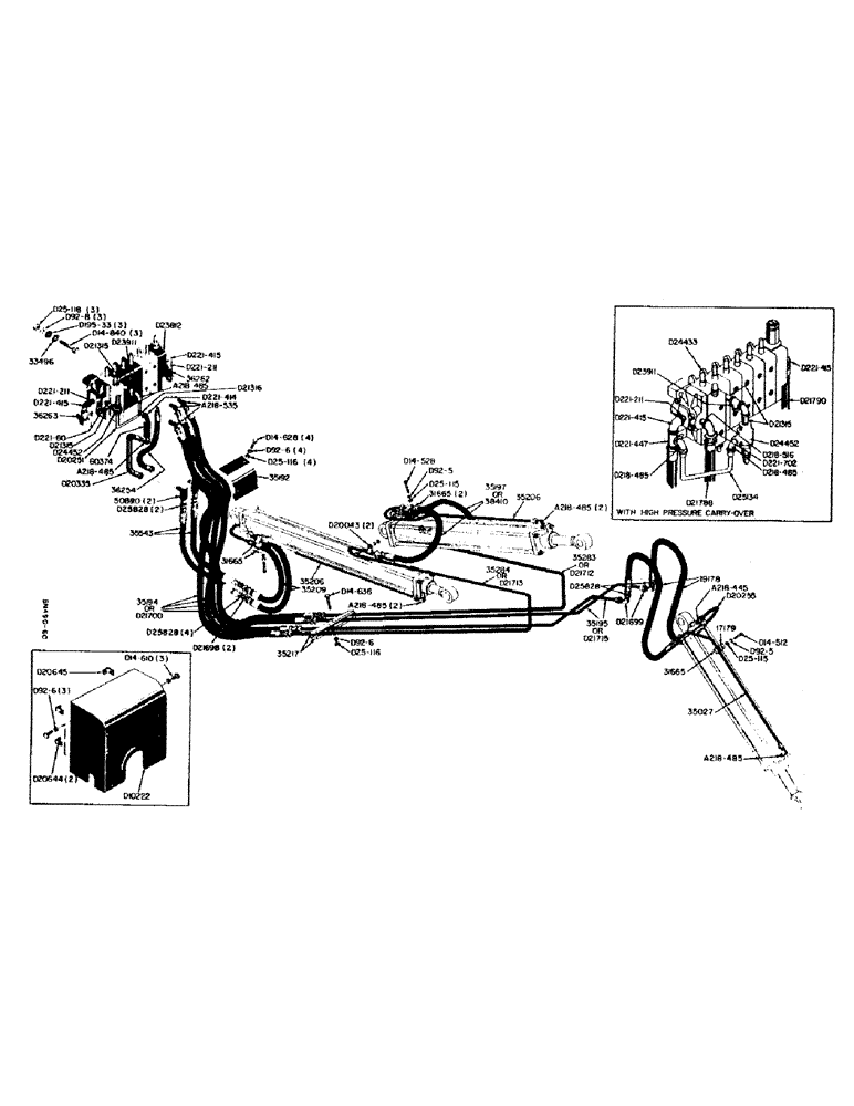 Схема запчастей Case 310 - (20) - BOOM, CROWD, AND BUCKET CYLINDER HYDRAULICS, VALVE (BEFORE BACKHOE S/N 4024993) 