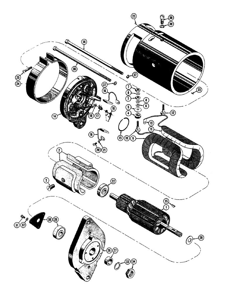 Схема запчастей Case 800 - (084) - (R13865) GENERATOR ASSY. (06) - ELECTRICAL SYSTEMS